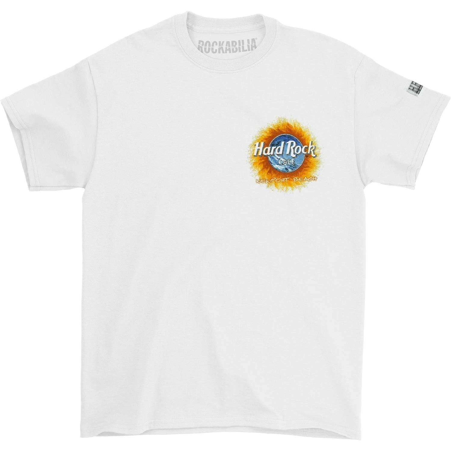 Men s Hard Rock Cafe Hard Rock Cafe Newport Beach T-shirt X-Small White XL