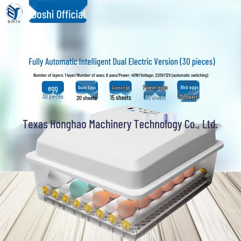 Automatic Mini Egg Incubator: Intelligent Temperature Control for 6-176 Eggs