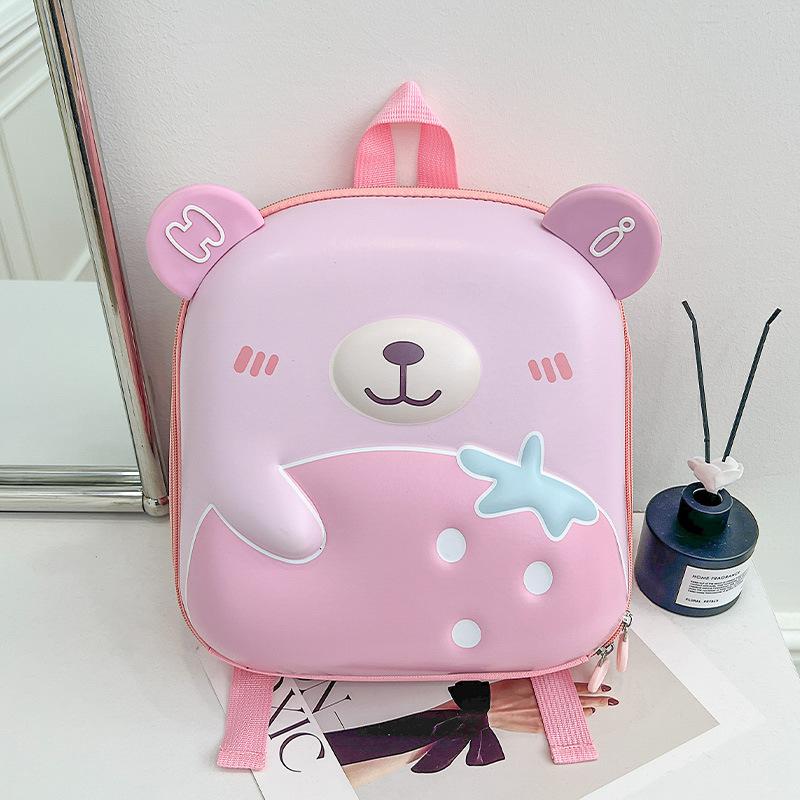 Little Cartoon Cute Bear And Backpack For Boys And Girls Doubleshoulder Backpack For Children Childrens Bag