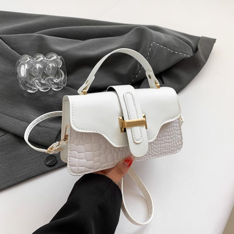 Foreign style light luxury casual simple handbag 2025 new retro niche design trend single shoulder crossbody small square bag