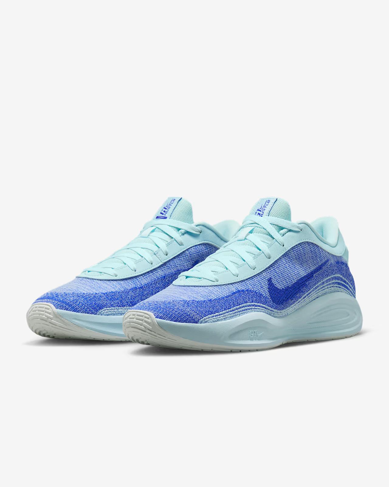 FJ7808-402 Nike GT Hustle Academy Glacier Blue Sail Racer Blue (Men s) 7.5