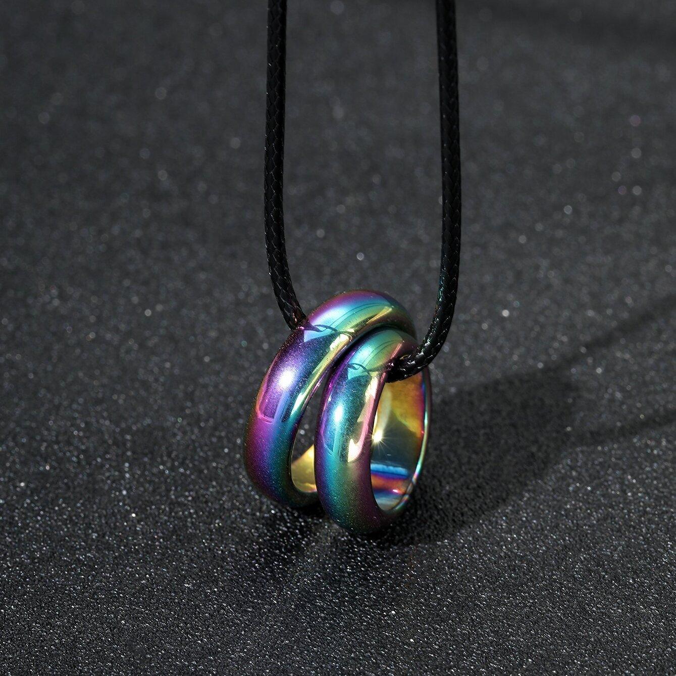 

Streetwear Black Obsidian Necklace for Men, Hip Hop Pendant Chain, Tarnish Free Long Sweater Jewelry