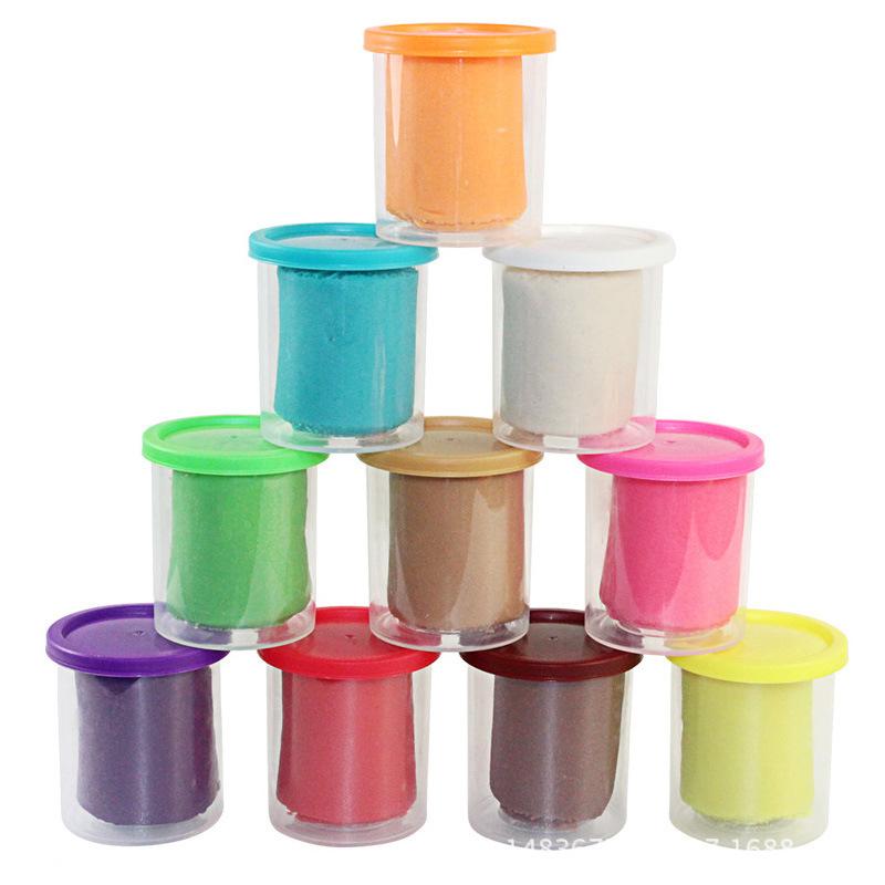 Argilla Fatta a Mano 6 Colori Plastilina Argilla Colorata Giocattoli per l'Educazione Precoce dei Bambini