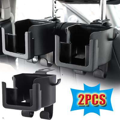 Flexible Multifunctional Car Rear Seat Hanging Drink Storage Rack with Hook Mobile Phone HolderCar Interior Accessories
