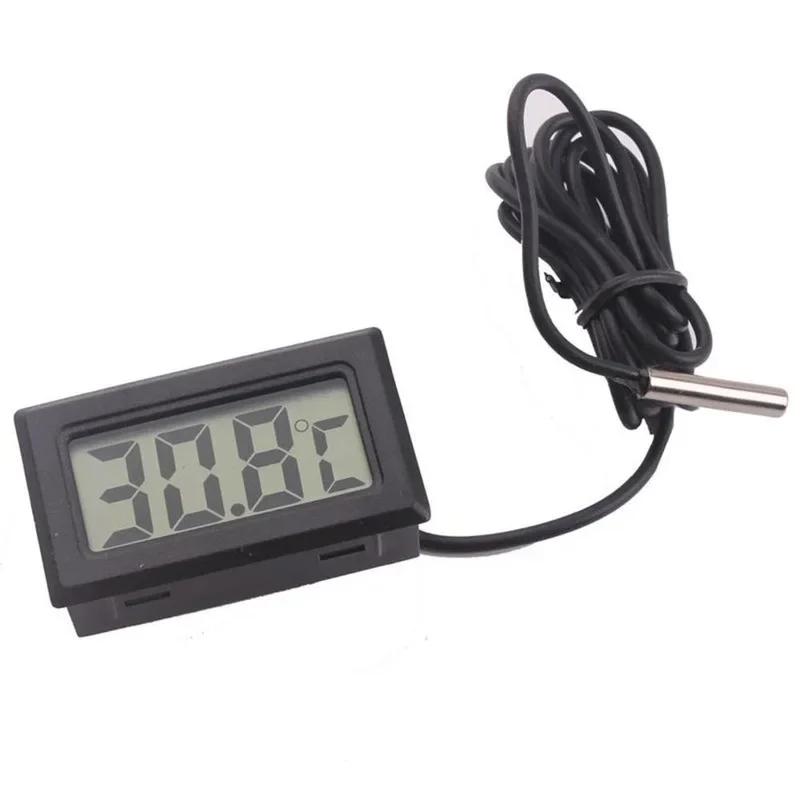 2026 Aquarium Waterproof Probe Thermometer Digital LCD Fish Tank Waterproof Thermometer Measuring Instrument Reptile NO Battery