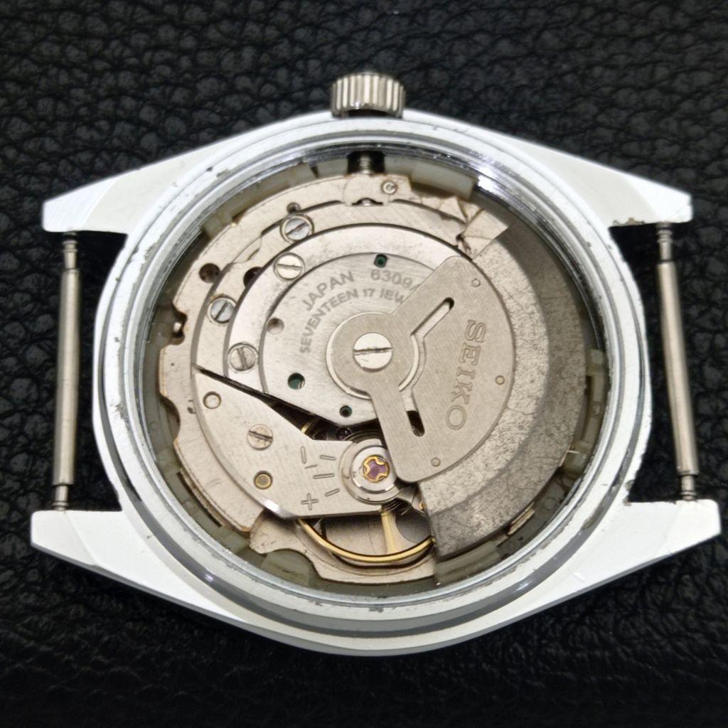AUTOMATIC VINTAGE REFURBISHED SEIKO 5 6309A JAPAN MENS YELLOW WATCH A440870-4 Sk-a440870