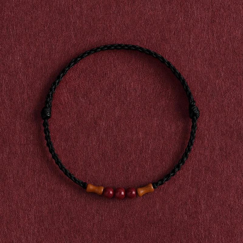 Hand-Woven Beaded Red String Bracelet Set  Lucky Protection Braided Bracelets for Men Women, Boho Minimalist Friendship Jewelry Gift