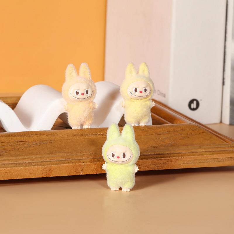 Große stehende Labubu-Figuren, DIY-Zubehör, Mini-Plüsch-Labubu-Puppen, niedliche Körner