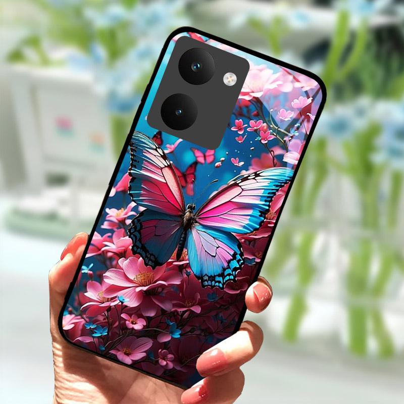 Para Capa Realme P3 Ultra 5G Capa à Prova de Choque Concha Traseira de Vidro Temperado Para-choque Para Capa de Telefone Realme P3ultra 5G RMX5030 Coque