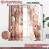 2pcs   2D FLAT PRINTING Curtains (Without Rod) Birthday Bliss(1) Popular Curtains Digital Printed Polyester Easy Install Curtains