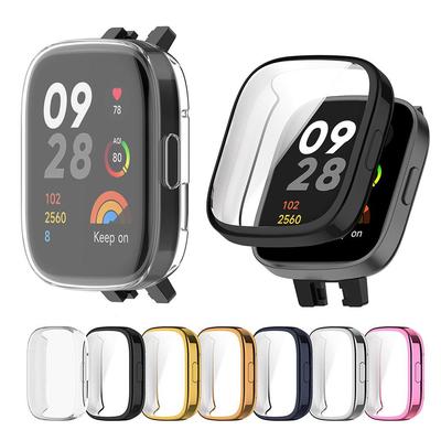 Full Screen Protector for Redmi Watch 3 Electroplated TPU Protective Case Shell Cover Bumper