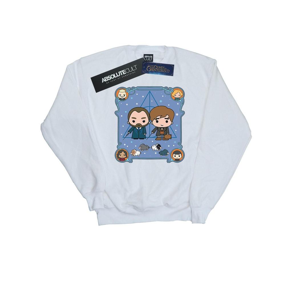 Fantastic Beasts Womens/Ladies Chibi Newt And Dumbledore Sweatshirt
