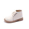 New Korean Version Children's Martin Boots for Autumn and Winter Trendy Fashion Boots for Girls Side Zipper Leather Boots for Children
