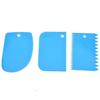 Dough Cutter Scraper - Plastic Cake Scraper Spatula Set Pastry Dough Fondant Cream Cake Edge Side Icing Smoother Cutters And Decorating Comb (6p