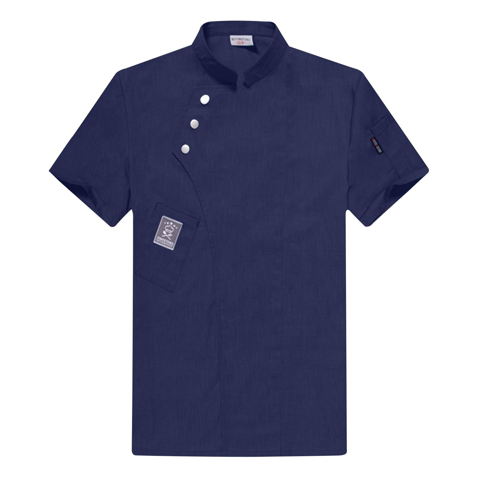 Персонализированная индивидуальная униформа для поваров, комбинезоны с коротким рукавом для мужчин и женщин, кухонная униформа, топы XXXXL