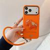 Applicable To iPhone11PROMAX Pony Leather Pattern with Lanyard Mobile Phone Case Apple 11 Leather Three-in-one Protective Case