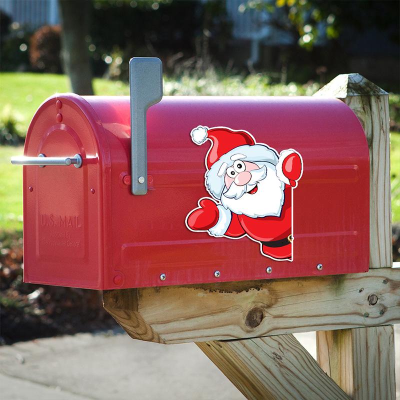 1 Set Santa Claus Garage Decoration Elk Atmosphere Decorative Christmas Fridge Magnets Holiday Cartoon Refrigerator