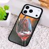Drink Beer Red Wine Phone Case for iPhone 17 Air 16 15 11 12 14 13 Pro Max Shockproof Cover