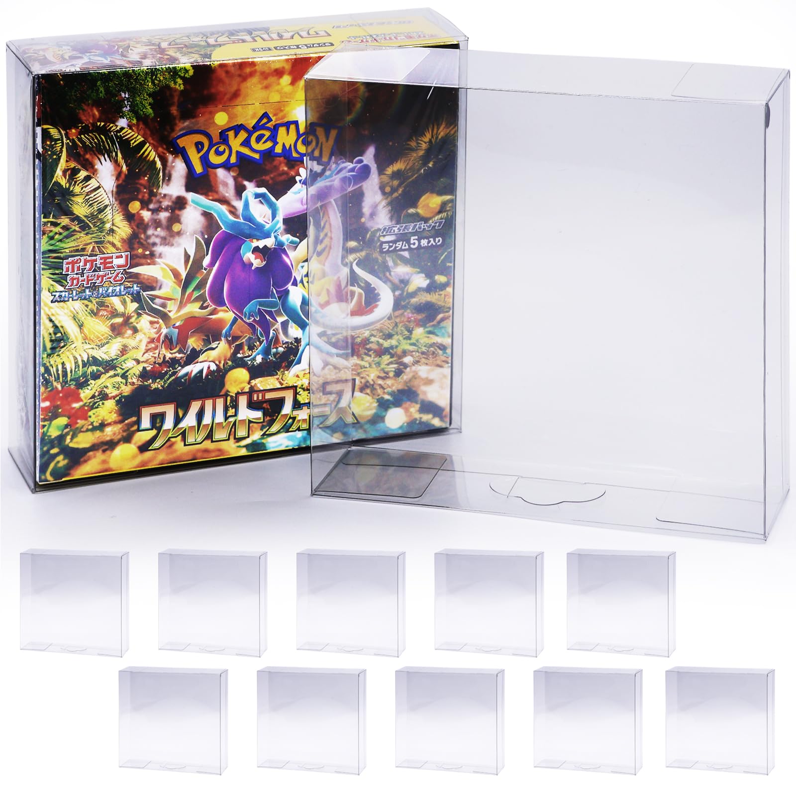

с картой Pokemon BOX загрузчик чехол для хранения УФ-защита RIMINA 10 [Совместная разработка коллекционеров] полужесткий (Обычная КОРОБКА, штук)
