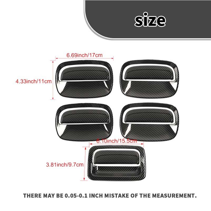 Car Door Tailgate Handle Shell Decoration Cover Stickers For Suzuki Jimny 2019 Up Exterior Accessories