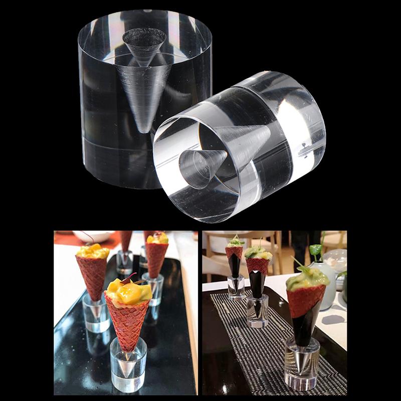 Ice Cream Cone Display Holder Stand Sweet Tube Crispy Shelf Candy Acrylic Holder