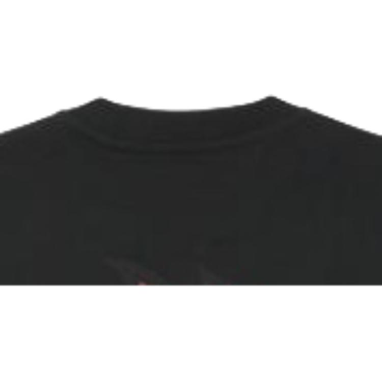 Palace X Spitfire Collaboration SS23 Round Neck Flame Pattern Loose Short Sleeve T-Shirt Unisex T-Shirt Black P24STS001BLACK
