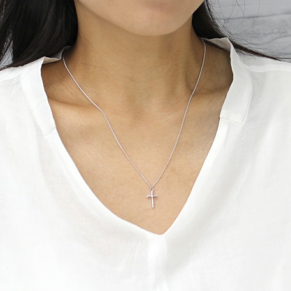 Shop Made In Japan Cross Pair Necklace Present Wrapping Gift Box Pn0015 Silver Silver [Jewelry M] Men's Women's +