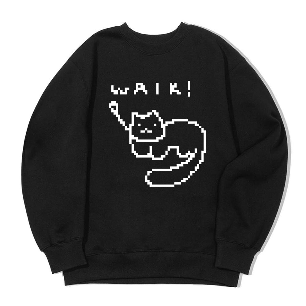 AWESOMEUS Walk Cat Sweat Shirts_3 Color