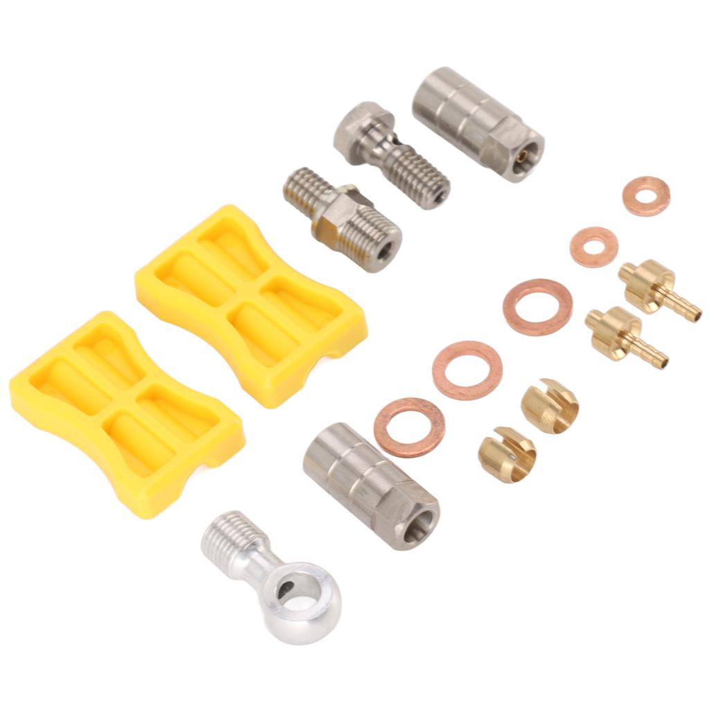 Fahrradbremsschlauchverbinder Aluminiumlegierung Langlebig Einfache Installation Hydraulisches Fahrradbremsschlauchset