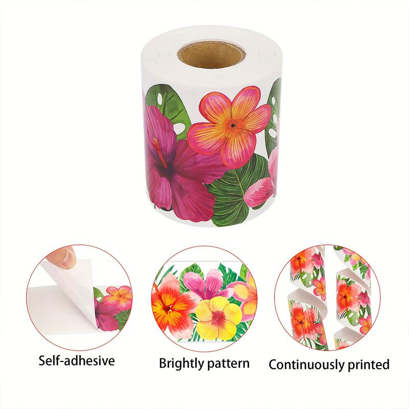 18.5m/roll Flower Leaf Pattern Border Paper Spring/Summer School Classroom Photo Wall Decoration