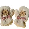 3D Women Cute Mittens Kawaii Fluffy Winter Gloves Fashion Plush Capybara Gloves  Outdoor Activities