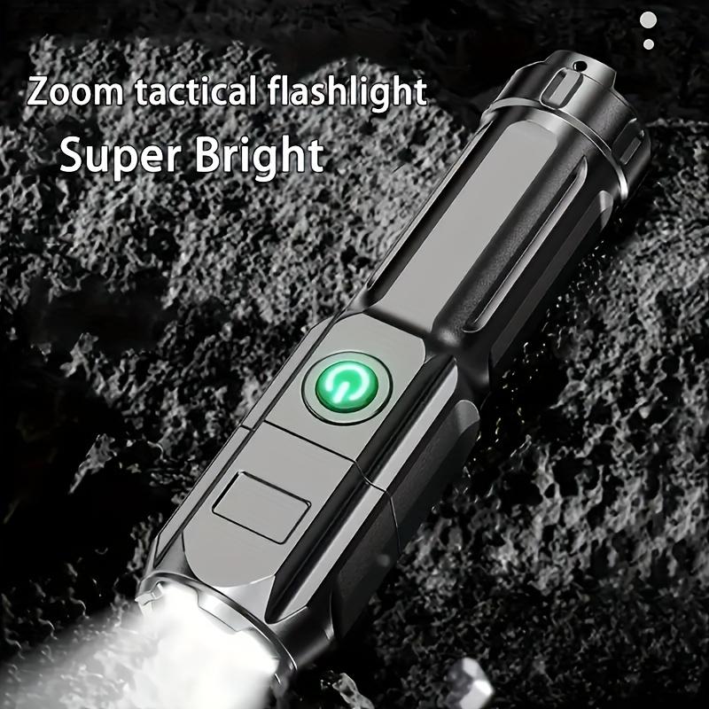 Portable LED Flashlight with Zoom, Rechargeable Bright Torch for Home, Car Repair & Outdoor Activities
