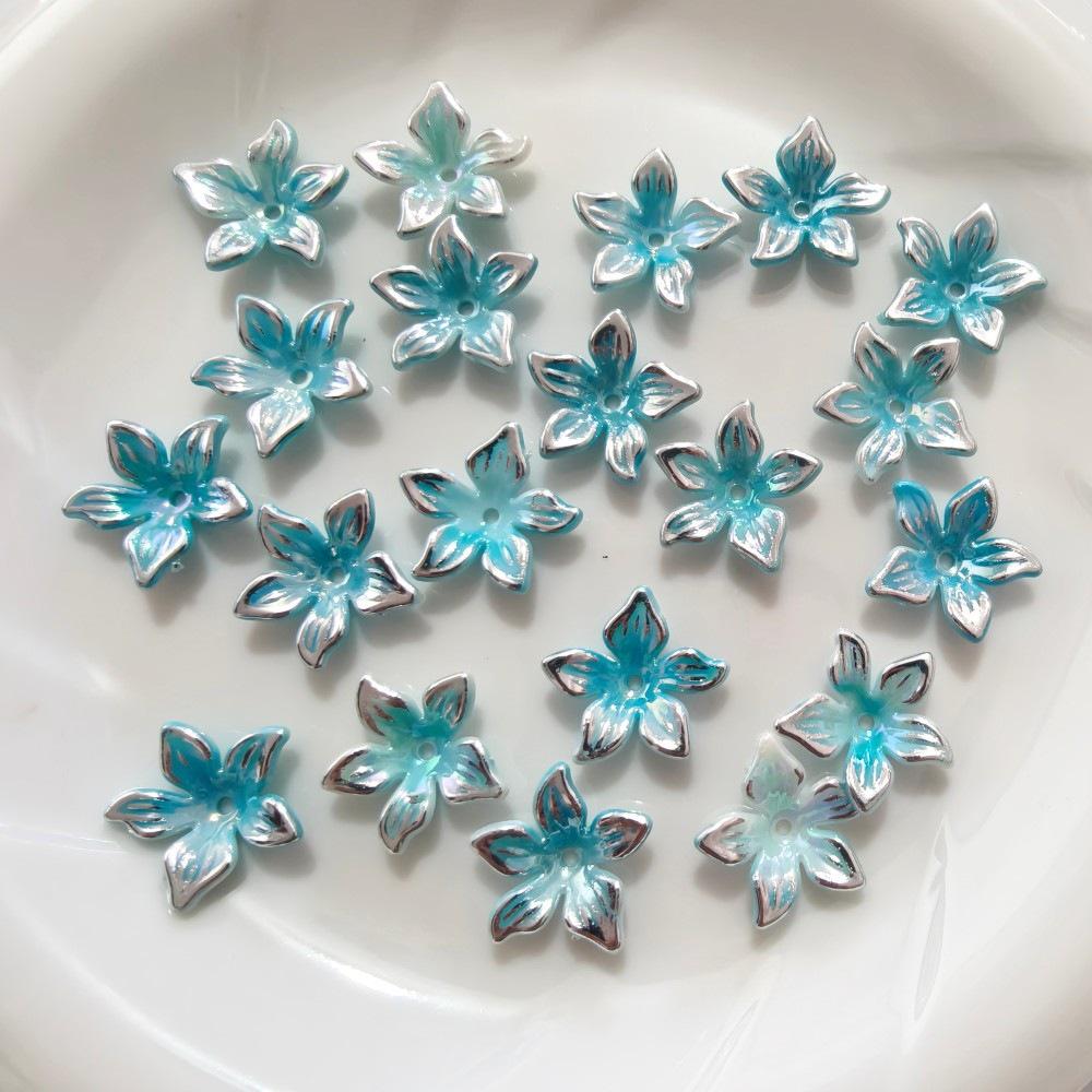 Two-Color Gold & Silver Lily Flower Plated Bell Flower Hairpin Tassel DIY Decoration Material