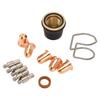 13Pcs Welding Torch Accessories Electrode Nozzle Tip Kit with Bracket for S45 Plasma Cutting