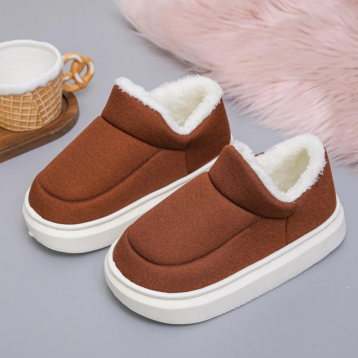 Зимняя женская повседневная домашняя обувь 2024 года — фото 10