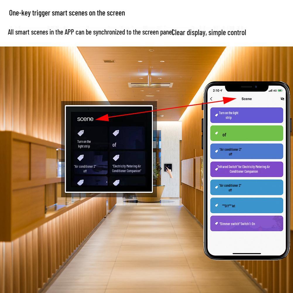 Tuya 4" Smart Gateway with Central Touchscreen, Android OS & Alexa Voice Control