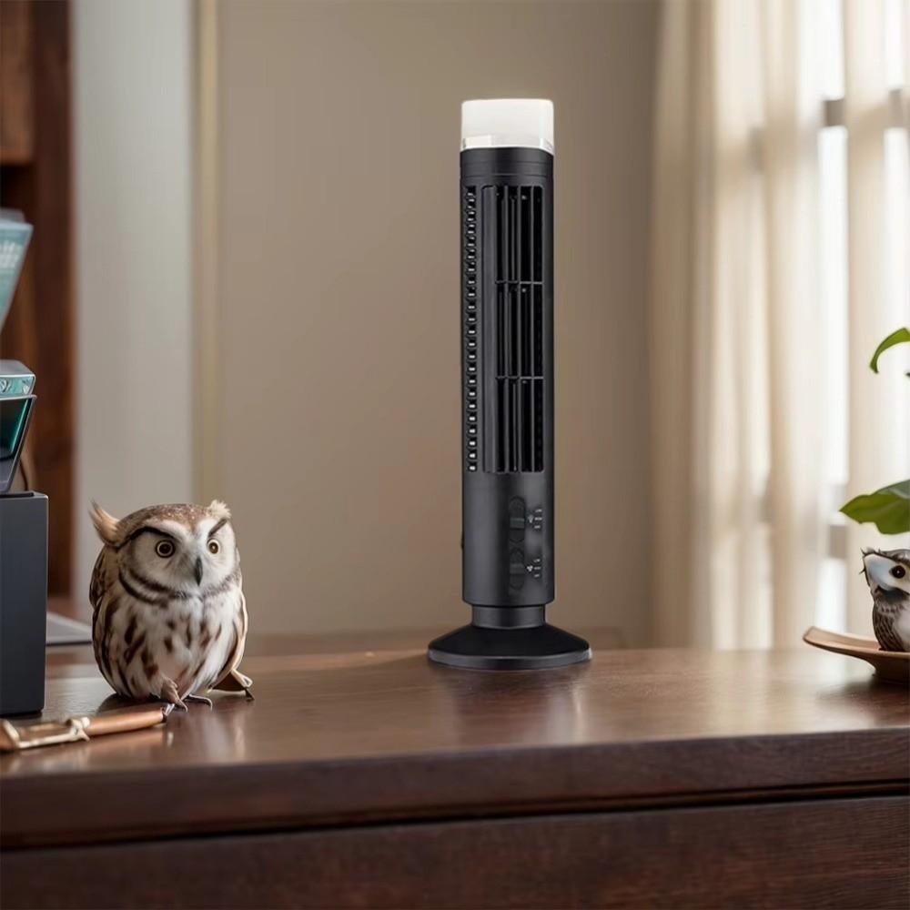 2 Gear Speed USB Tower Fan Low Noise Electric Floor Fan Mini Vertical Conditioner Home Living Room