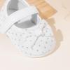2025 Girls' Velvet Bow Princess Walker Shoes - Soft Sole, Korean Style 