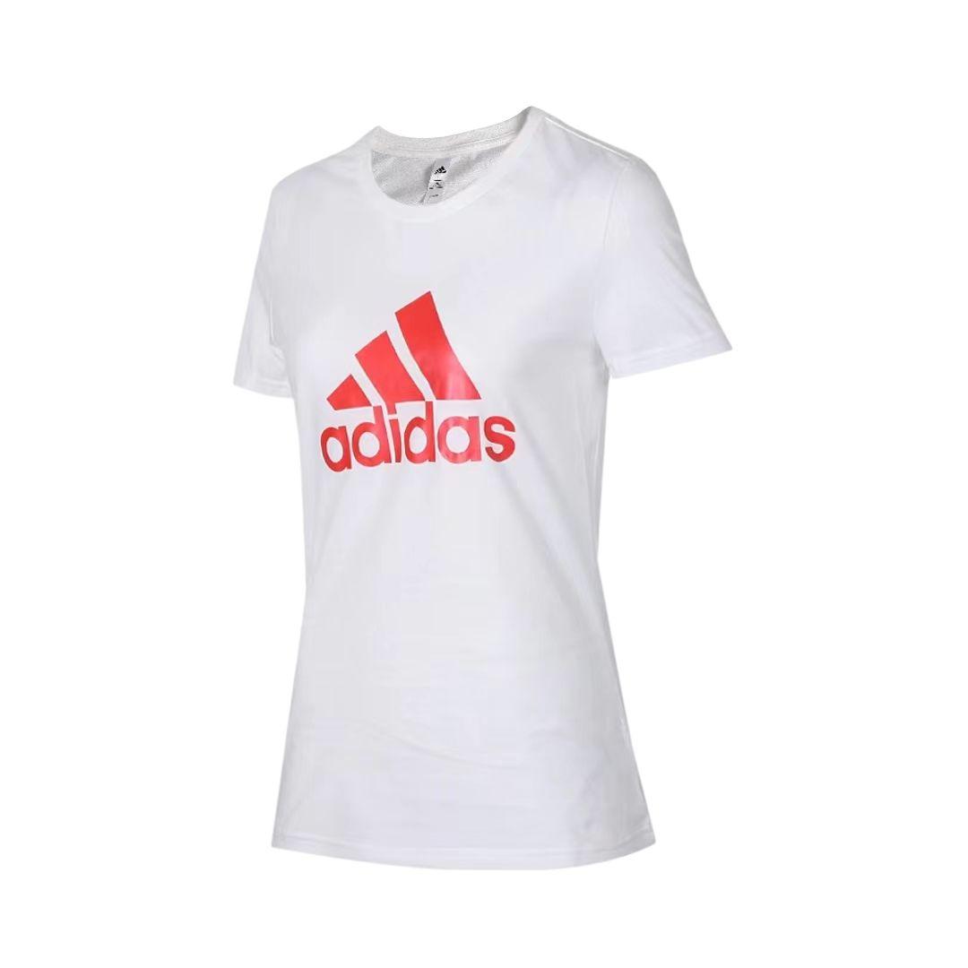 Adidas T Shirts Unisex White Crew Neck Moderate FM9446 A/S