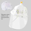 Breathable Fabric Newborn Protective Hat Cotton Kids Face Mask Hat  Summer Season