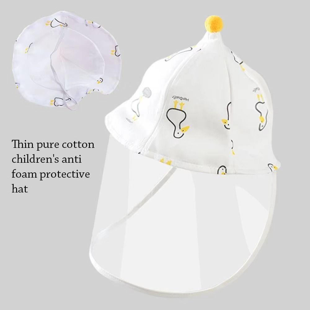 Breathable Fabric Newborn Protective Hat Cotton Kids Face Mask Hat Summer Season