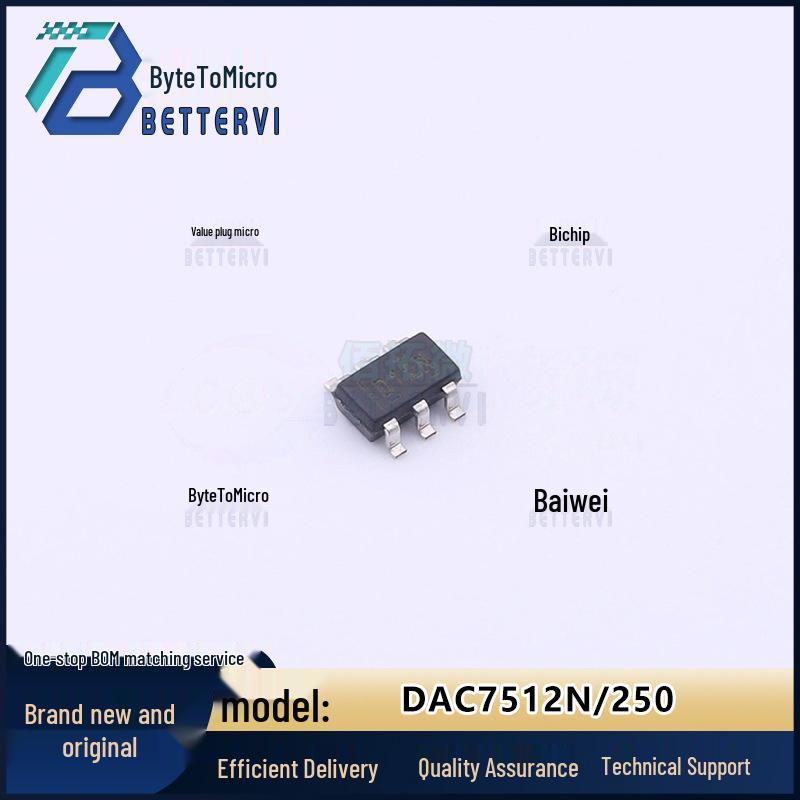 

Texas Instruments DAC7512N/250 SOT-23-6 Digital-to-Analog Converter Chip