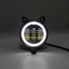 Pair 3.5inch Round Led Fog Lights Driving Light with White Amber Halo Lada Priora for Gazelle Russia Cars Fog Lamp