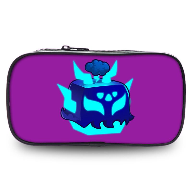Durable Polyester Blox Fruits Roblox Pencil Case For Students With Large Capacity