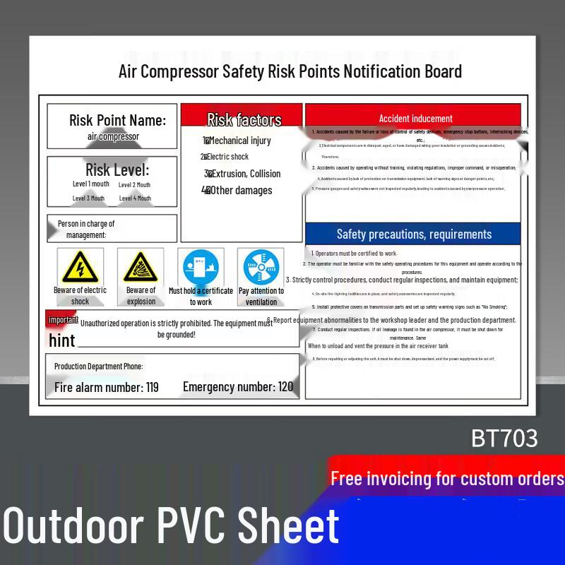 YUE YANG Industrial Safety Hazard Warning Sign