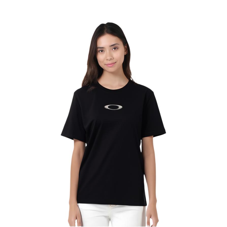 Oakley T-Shirts Unisex Black Crew Neck Moderate FOA405444-02E-