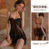 Xianyi Erotic Underwear Perspective Sexy Lace Suspender Nightdress Set Lust Temptation Large Size Steel Ring Uniform 439