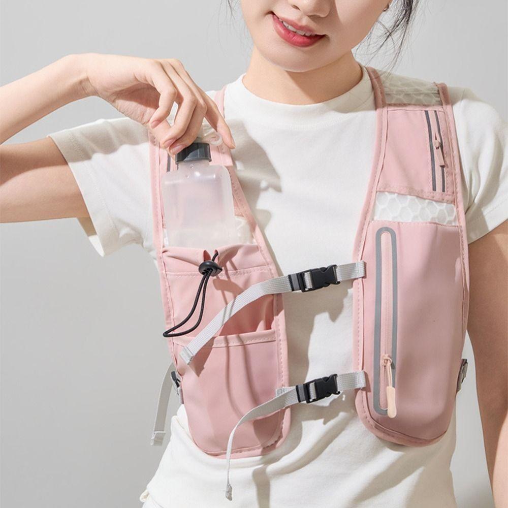 Reflective Reflective Running Vest Pack 4L Water Chest Pack  Outdoor Activities