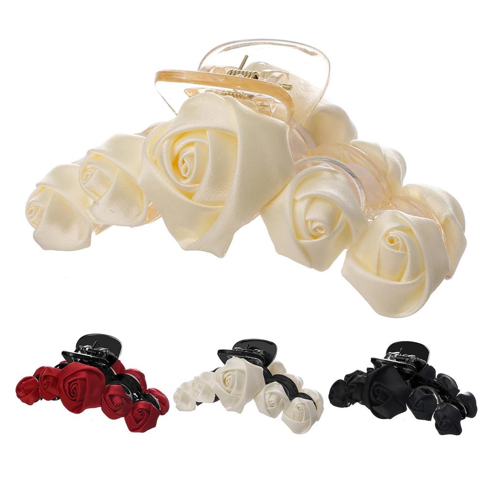 Hair Barrette Attractive All Match Ultralight Hair Clip Women Rose Flower Hair Claw Headwear Gift Women Hairpin for Girl