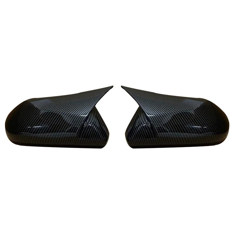 2pcs Ox Horn Side Wing Rearview Mirror Cover Trim Decor Caps Fit For Toyota Camry Avalon 2018- Car External Accessories